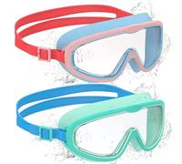 Ambienden 2 Pcs Occhialini Nuoto Bambini Anti-Appannamento UV Silicone