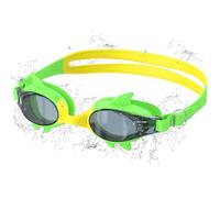 Ambienden Nuovo Design Occhiali Nuoto Bambini, Design Squalo Visione HD Grandangolare 180°, Antiappannamento, Protezione UV, Unisex Occhialini Piscina per Bambini di 3-10 Anni, Green-Yellow