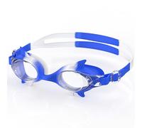 Ambienden Nuovo Design Occhiali nuoto bambini, Design Squalo • Visione HD Grandangolare 180° • Antiappannamento • Protezione UV, unisex occhialini piscina per bambini di 3-10 anni, T-BlueWH