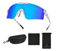 Ambienden Occhiali Ciclismo Uomo Donna - Occhiali Veloci Polarizzati Protezione UV400 - Occhiali Sportivi Leggeri Adatti Per Sci/Running/Pesca/Ciclismo All'Aperto