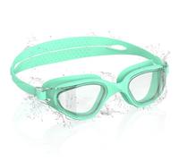Ambienden Occhiali da Nuoto per Bambini, HD 180° con Visione, Occhialini Piscina per 3-14, Anti-Fog, Protezione UV, Regolazione Rapida, Guarnizione in Silicone, Occhiali da Nuoto Unisex, T-Green