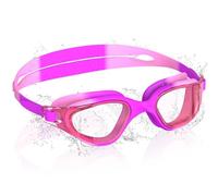 Ambienden Occhiali da Nuoto per Bambini, HD 180° con Visione, Occhialini Piscina per 3-14, Anti-Fog, Protezione UV, Regolazione Rapida, Guarnizione in Silicone, Occhiali da Nuoto Unisex, Purple