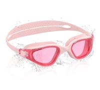 Ambienden Occhiali da Nuoto per Bambini, HD 180° con Visione, Occhialini Piscina per 3-14, Anti-Fog, Protezione UV, Regolazione Rapida, Guarnizione in Silicone, Occhiali da Nuoto Unisex, Pink