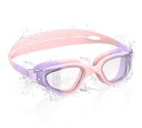 Ambienden Occhiali da Nuoto per Bambini, HD 180° con Visione, Occhialini Piscina per 3-14, Anti-Fog, Protezione UV, Regolazione Rapida, Guarnizione in Silicone, Occhiali da Nuoto Unisex, T-PinkPL