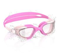 Ambienden Occhiali da Nuoto per Bambini, HD 180° con Visione, Occhialini Piscina per 3-14, Anti-Fog, Protezione UV, Regolazione Rapida, Guarnizione in Silicone, Occhiali da Nuoto Unisex, T-PPink2