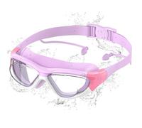 Ambienden Occhialini Nuoto Bambini Anti-Appannamento HD - Protezione UV, Regolazione Rapida, Guarnizione in Silicone Ipoallergenico, Occhialini Nuoto Unisex per 6-14 Anni, Purple