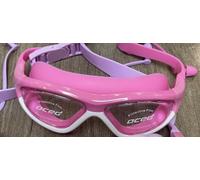 Ambienden Occhialini Nuoto Bambini Anti-Appannamento HD - Protezione UV, Regolazione Rapida, Guarnizione in Silicone Ipoallergenico, Occhialini Nuoto Unisex per 6-14 Anni, Blue-Rose