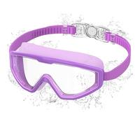Ambienden Occhialini Nuoto Bambini Anti-Appannamento UV - Visione Larga 180° - Regolazione 1-Clic & Sigillo in Silicone - Unisex Occhialini Piscina da 3-12 Anni, Purple