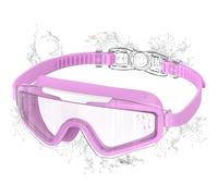 Ambienden Occhialini Nuoto Bambini, Antiappannamento & UV, Ampià Visuale, Regolazione Rapida, Sigillo in Silicone, Occhialini Piscina Unisex 3-14 Anni, T-PL