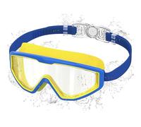 Ambienden Occhialini Nuoto Bambini con Anti-Appannamento, Protezione UV, Vista Ampia, Regolazione a Pulsante, Sigillo in Silicone, Occhialini Piscina Unisex per 3-12 Anni, DBYL