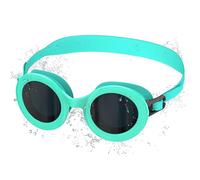 Ambienden Occhialini Nuoto Bambini Piscina - Anti-Appannamento/UV, Regolazione Rapida, Silicone, Occhialini Piscina Unisex 3-10 Anni, Cyan