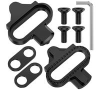 Ambienden SPD Cleats for Road Cycling Shoes | 2-Bolt KEO-Compatible Design | Durable Cleats Compatible with SPD SL Pedals | Ideal for Indoor Training, Outdoor Biking & Commuting (Black)