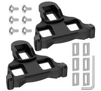 Ambienden Tacchette SPD Per Scarpe Pedali MTB| Pedali Bici Ad Flottazione Di 6° Tacchette Compatibile Con I Sistemi SH10/SH11/SH12/PC, Per Ciclismo Su Strada All'Aperto(Nero)