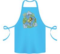 Ambiente Cambiamento Terra Destruction Nucleare Guerra Cotone Grembiule 100%