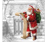 Ambiente Cena Tovaglioli/Partito ca.33x33 Wish List - Christmas - Natale - Iverno - Perfetto Come Regalo e Decorazione da Tavolo