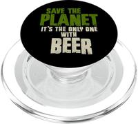 Ambiente sarcastico Salva il pianeta Birraio Amante PopSockets PopGrip per MagSafe