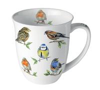 Ambiente Tazza con specie di uccelli