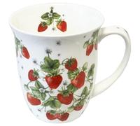 Ambiente Tazza da caffè con manico, tazza da tè 0,4 l Fine Bone China Porcellana frutta fragole serie bunch of strawberries, 18417440