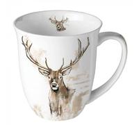 Ambiente Tazza da tè 0,4 l cervo Antlers Landhaus Jagd Wild Fine Bone China China