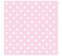 Ambiente - Tovaglioli di carta da Dinner / Party circa 33 x 33 cm, motivo: pois rosa