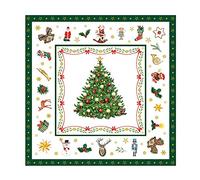 Ambiente Tovagliolo 33 Centimetri Natale Evergreen Bianco