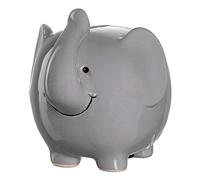 AMBINI 039193 - Salvadanaio a forma di elefante, 11,5 cm, colore: Grigio