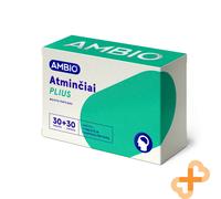 Ambio Memoria Integratore Vitamina B1 B2 B6 B12 C D3 E 30 Compresse & 30 Pillole