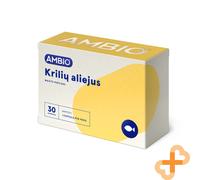 AMBIO Olio di Krill 500mg 30 Pillole Cervello Giunture Pelle Cibo Integratore