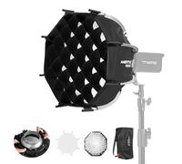 AMBITFUL Mini Softbox da 30 cm a Sgancio Rapido Con Supporto Bowens Pieghevole, Installazione Veloce Con Diffusori/Griglia a Nido d'Ape/Borsa