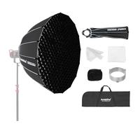 Ambitful Softbox parabolico a sgancio rapido da 120 cm, Softbox Hexadecagon Bowens con 2 diffusori e griglia a nido d'ape, borsa per il trasporto, compatibile con flash da studio Speedlite e Monolight