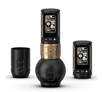 Ambition Ninja Max 280 Macchinetta Tatuaggi Wireless - 7 Regolazioni Corsa (2.4-4.5mm), Doppia Batteria 2400mAh, Motore Brushless 280 g.cm e Guarnizioni 54mm/32mm per Professionisti