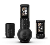 Ambition Ninja Max 280 Macchinetta Tatuaggi Wireless - 7 Regolazioni Corsa (2.4-4.5mm), Doppia Batteria 2400mAh, Motore Brushless 280 g.cm e Guarnizioni 54mm/32mm per Professionisti