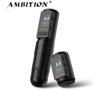 Ambition Soldier Max Macchina per tatuaggi wireless Penna Doppio cuscinetto Asta diritta 2400mAh Schermo a colori Batteria di fatturazione Motore coreless Silver