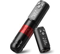 Ambition Soldier Penna a batteria rotativa con macchina per cartucce per tatuaggi a batteria aggiuntiva Display a LED digitale con motore senza fili da 2400 mAh senza fili