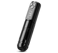 Ambition Soldier Rotary Battery Pen Tattoo Cartridge Machine with 1950mAh Wireless Power Coreless Motor Digital LED Display Tattoo Equipment Supply for Tattoo Artists (Polish Black)