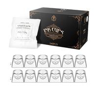 Ambition Tappi per Inchiostro Tattoo con Design ad Incastro - 240 Pezzi Grandi con Scala Graduata e Confezionate Singolarmente per Trucco Permanente e Uso Professionale