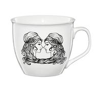 AMBITION Tazza da caffè Zodiac, 550 ml, in porcellana, 11 x 14,5 x 9,5 cm