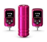 Ambition Torped Kit Macchinetta Tatuaggi Rotary - Penna Professionale con Doppia Batteria 2400mAh e Motore Brushless per Artisti