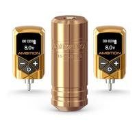 Ambition Torped Kit Macchinetta Tatuaggi Rotary - Penna Professionale con Doppia Batteria 2400mAh e Motore Brushless per Artisti