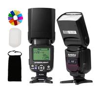 Ambitious AF970 Camera Flash Speedlite per Canon Nikon Sony Olympus Fuji Panasonic, flash wireless 2.4G, Recycle Time 0.1-2.5s, Head & LCD Panel & Single-Contact Hotshoe