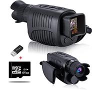Ambito di visione notturna, Strumento for la visione notturna a occhio singolo 1080p occhiali for la visione notturna a infrarossi ad alta definizione binocolo da campeggio giorno e notte doppio uso R