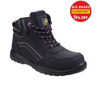 Amblers AS601 Lydia Composito da Donna Pelle Scarpe Lavoro Sicurezza Nero