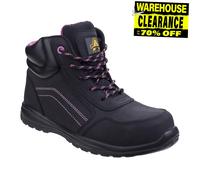 Amblers AS601 Lydia Composito da Donna Pelle Scarpe Lavoro Sicurezza Nero