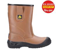 Amblers FS142 da Uomo Acqua Resistente Pelle Lavorazione Safety Operaio Boot Tan