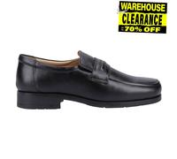 Amblers Manchester Scarpe Uomo Mocassini Eleganti In Pelle Senza Lacci Neri