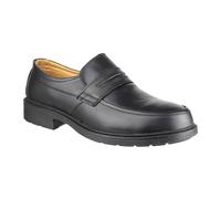 Amblers Safety FS46 Uomo Sicurezza Protezione Ufficio Lavoro Pelle Loafers Nero