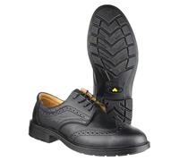 Amblers FS44 Scarpe Classiche Smart Uomo Eleganti Lacci Nere Brogue Sicurezza