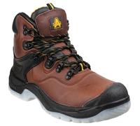 Amblers Safety Stivali da Uomo FS197 Impermeabile Marrone Punta Acciaio Tappo UK