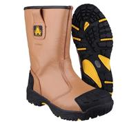 Amblers Uomo Impermeabile Protezione Sicurezza Rigger Stivale Marrone