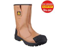 Amblers Uomo Impermeabile Protezione Sicurezza Rigger Stivale Marrone